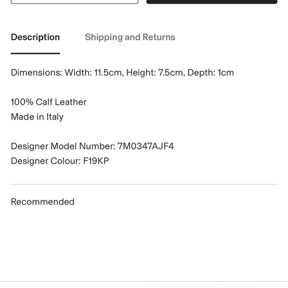 Fendi logo two-tone card case holder - Picture 11 of 11